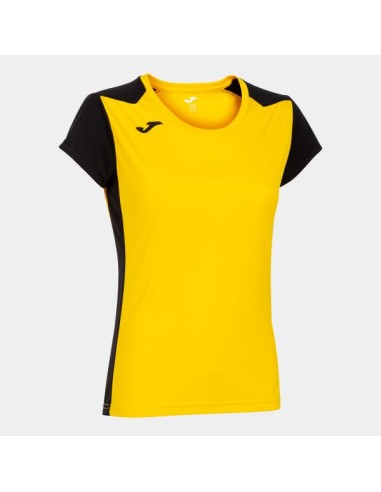 Record Ii Manga Corta Camiseta Amarillo Negro