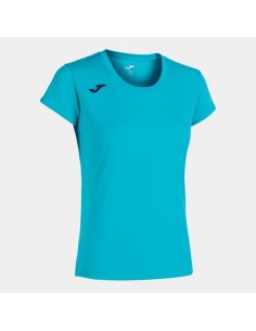Record Ii Manga Corta Camiseta Turquesa Flúor