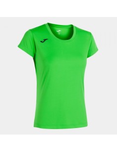 Record Ii Manga Corta Camiseta Verde Flúor