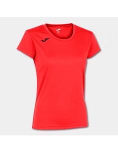 Record Ii Manga Corta Camiseta Coral Flúor