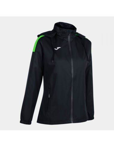 Trivor Raincoat Negro Verde Flúor