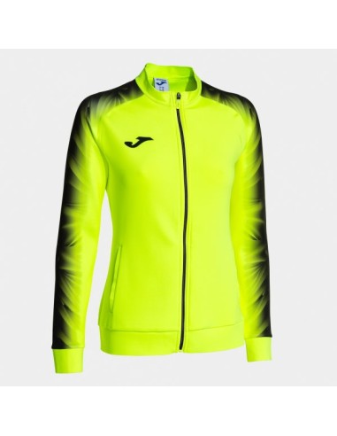 Elite Xi Full Cremallera Sudadera Amarillo Flúor Negro