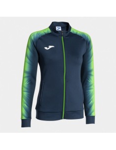Elite Xi Full Cremallera Sudadera Marino Verde Flúor