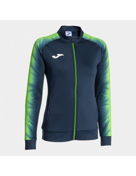 Elite Xi Full Cremallera Sudadera Marino Verde Flúor