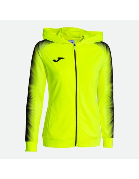 Elite Xi Cremallera-Up Sudadera con Capucha Amarillo Flúor Negro