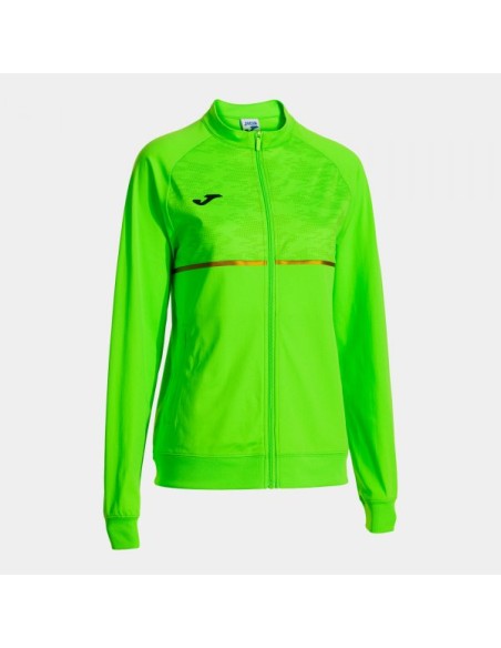 Record Iii Full Cremallera Sudadera Verde Flúor