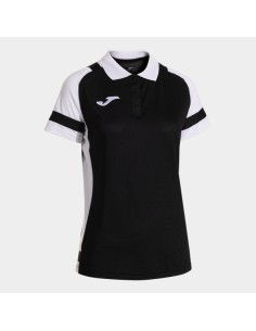 Lider Manga Corta Polo Negro Blanco