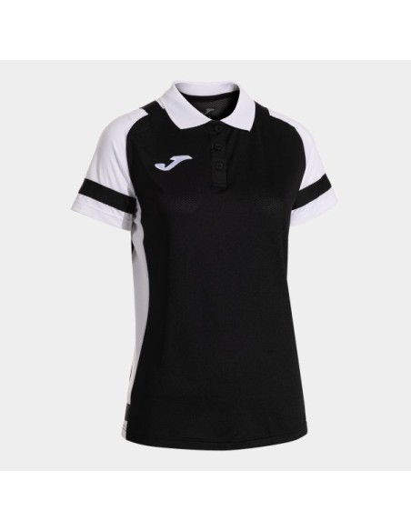 Lider Manga Corta Polo Negro Blanco