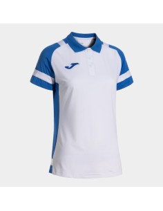 Lider Manga Corta Polo Blanco Royal Azul