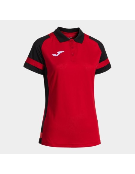 Lider Manga Corta Polo Rojo Negro