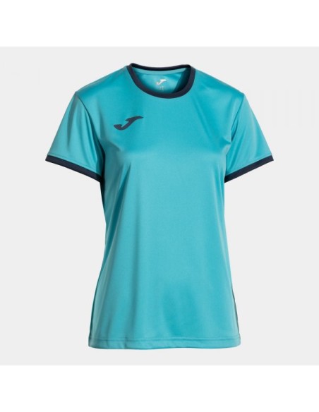 Combi Premium Manga Corta Camiseta Turquesa Flúor Marino Oscuro