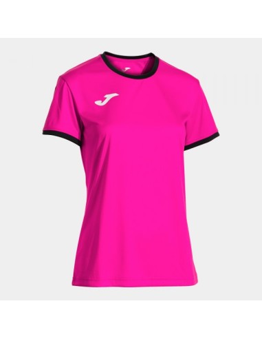 Combi Premium Manga Corta Camiseta Rosa Flúor Negro