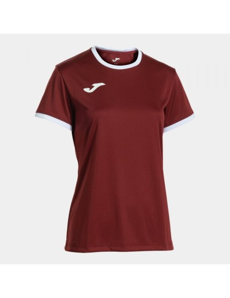 Combi Premium Manga Corta Camiseta Burdeos Blanco
