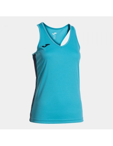 Olimpiada Tank Top Turquesa Flúor Marino Oscuro