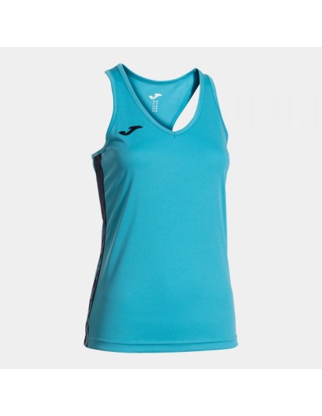 Olimpiada Tank Top Turquesa Flúor Marino Oscuro