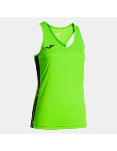 Olimpiada Tank Top Verde Flúor Negro