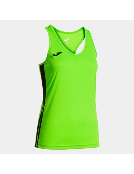Olimpiada Tank Top Verde Flúor Negro