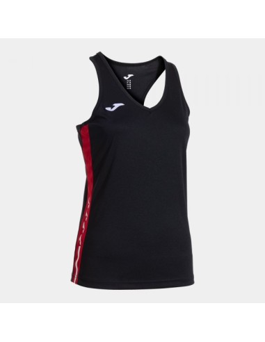 Olimpiada Tank Top Negro Rojo
