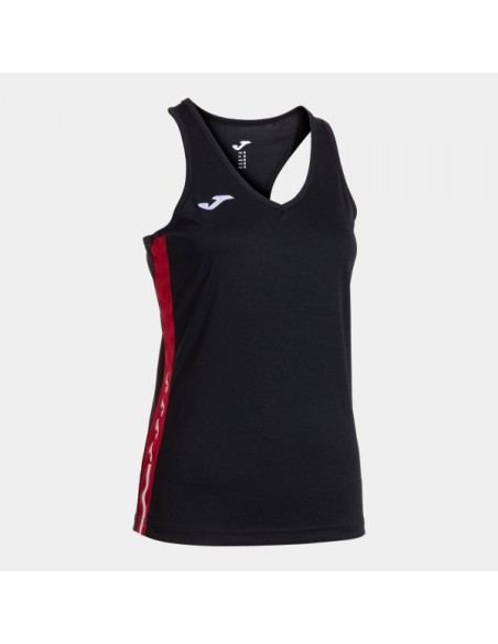 Olimpiada Tank Top Negro Rojo