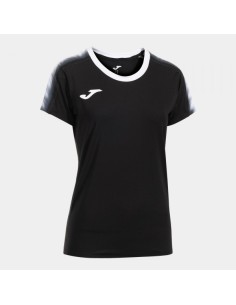 Elite Xi Manga Corta Camiseta Negro Blanco