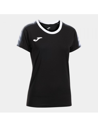Elite Xi Manga Corta Camiseta Negro Blanco