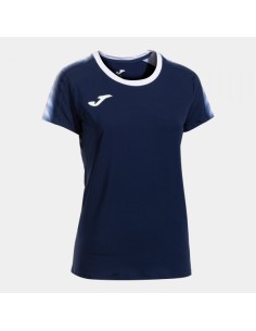 Elite Xi Manga Corta Camiseta Marino Oscuro Blanco