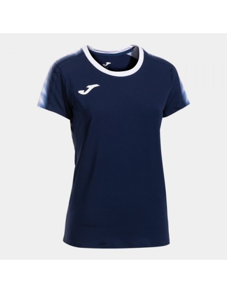 Elite Xi Manga Corta Camiseta Marino Oscuro Blanco