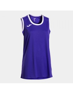 Camiseta sin Mangas Cancha Violeta Blanco