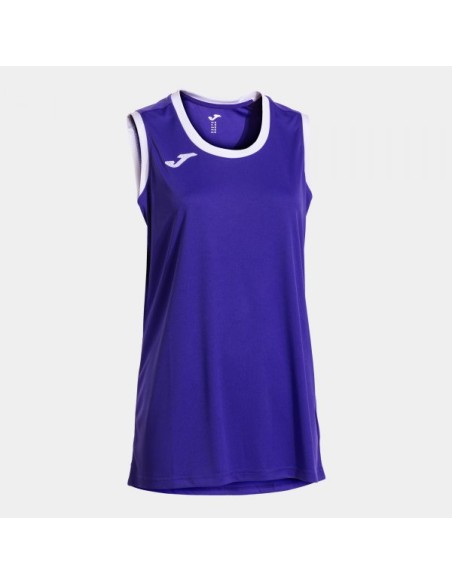 Camiseta sin Mangas Cancha Violeta Blanco