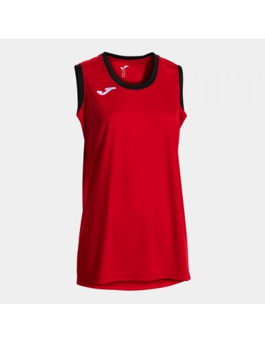 Camiseta sin Mangas Cancha Rojo Negro