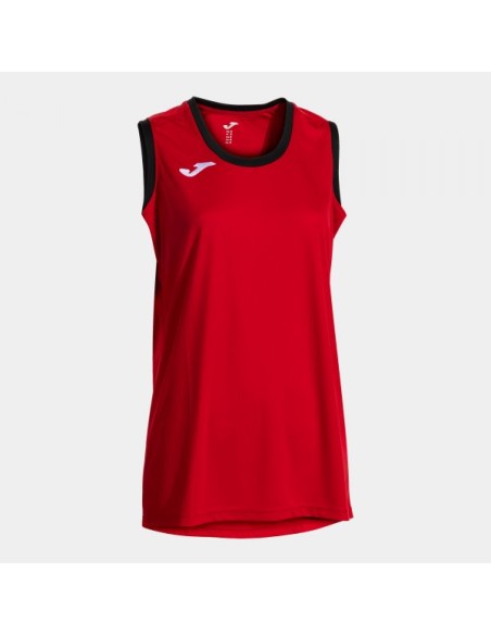 Camiseta sin Mangas Cancha Rojo Negro