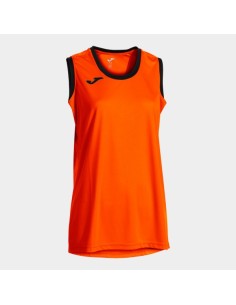 Camiseta sin Mangas Cancha Naranja Negro
