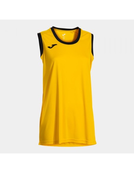 Camiseta sin Mangas Cancha Amarillo Negro