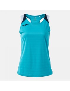 Terra Tank Top Turquesa Flúor Marino Oscuro