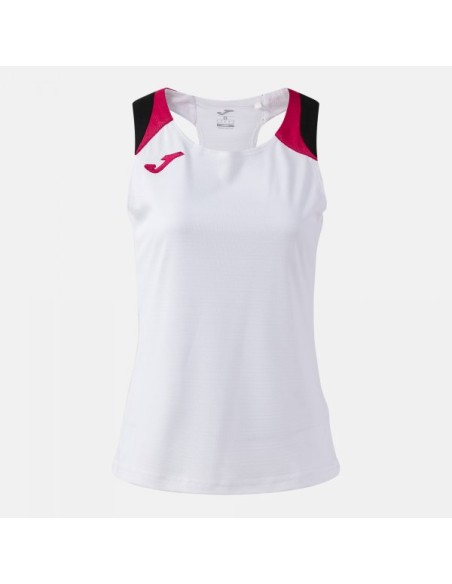 Terra Tank Top Blanco Fucsia