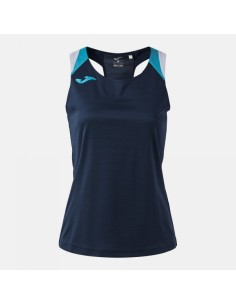 Terra Tank Top Marino Oscuro Turquesa Flúor