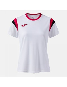Terra Manga Corta Camiseta Blanco Fucsia