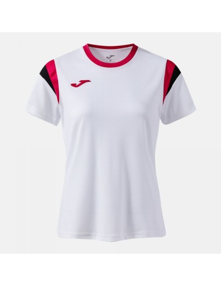 Terra Manga Corta Camiseta Blanco Fucsia