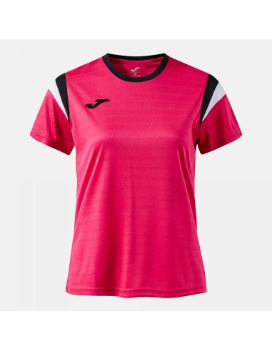 Terra Manga Corta Camiseta Fucsia Negro