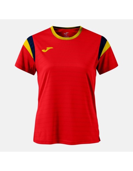 Terra Manga Corta Camiseta Rojo Amarillo