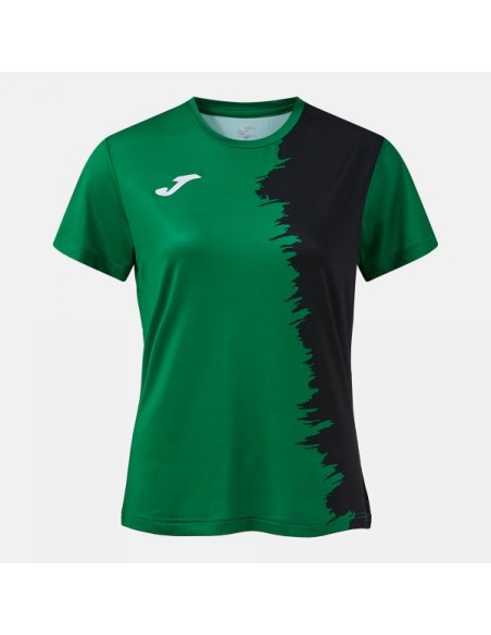 Picasho Manga Corta Camiseta Verde Negro