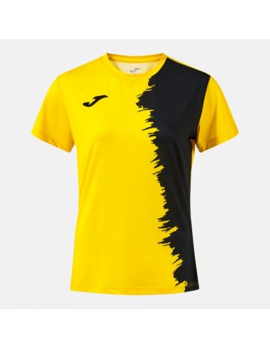 Picasho Manga Corta Camiseta Amarillo Negro