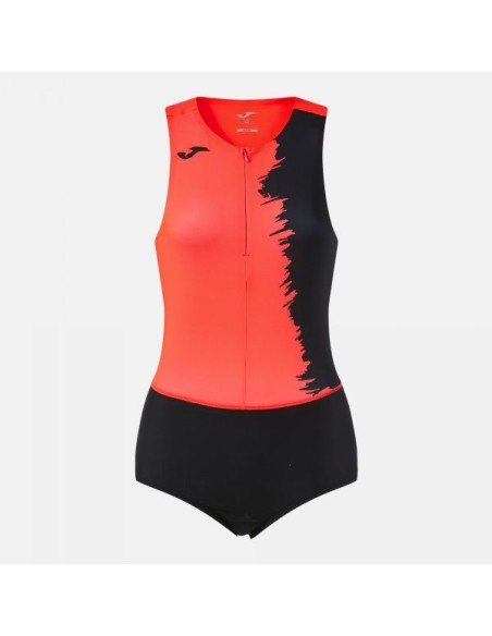 Picasho Bodysuit Coral Flúor Negro