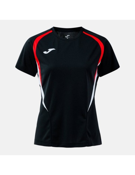 Championship 20 Manga Corta Camiseta Negro Rojo
