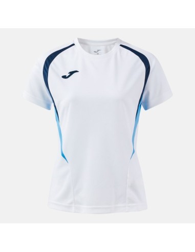 Championship 20 Manga Corta Camiseta Blanco Celeste