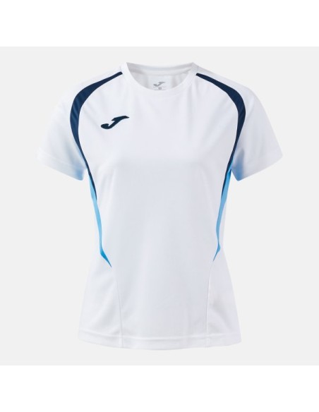 Championship 20 Manga Corta Camiseta Blanco Celeste