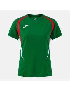 Championship 20 Manga Corta Camiseta Verde Rojo