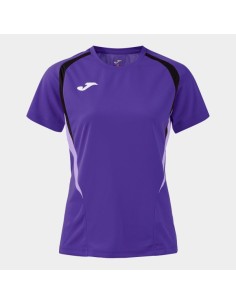 Championship 20 Manga Corta Camiseta Violeta Negro