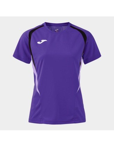 Championship 20 Manga Corta Camiseta Violeta Negro