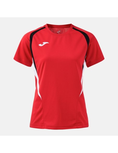 Championship 20 Manga Corta Camiseta Rojo Negro